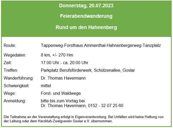 FA Wanderung 2023 07 20