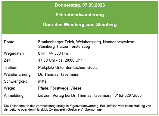 FA Wanderung 2023 09 07