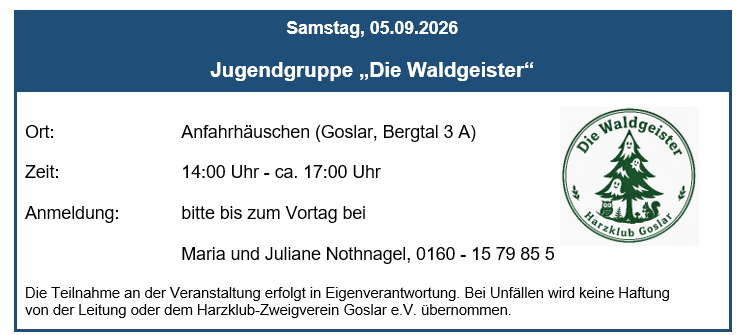 Waldgeister 2026 09 05