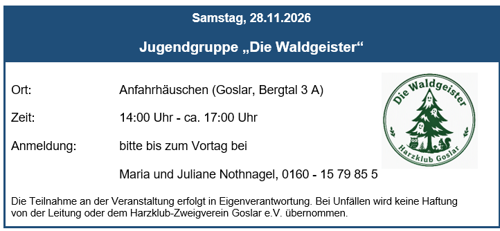 Waldgeister 2026 11 28