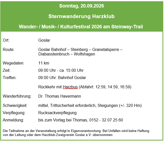 Wandern 2026 09 20